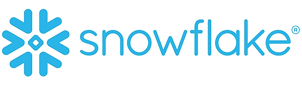 Snowflake logo: blue snowflake icon next to the word Snowflake.